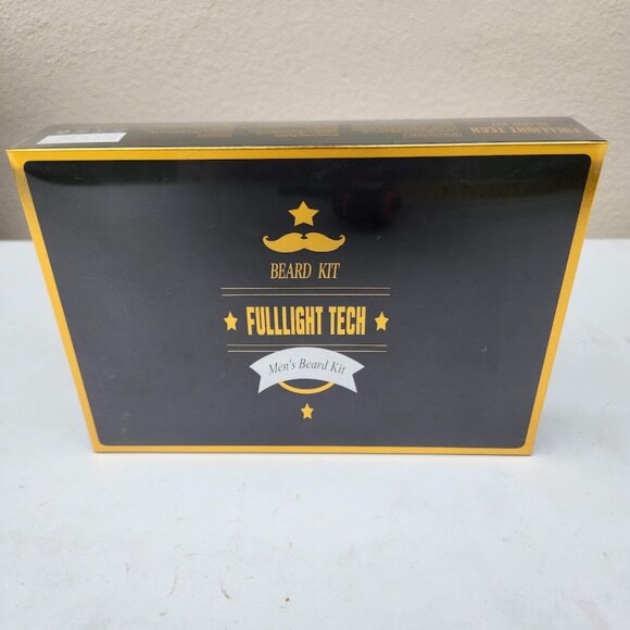 NEW Beard Kit for Men Grooming Beard Oil Wash Balm Comb Brush Scissor Father's D - Picture 9 of 15